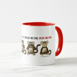 Mug Humeur sage de singes
