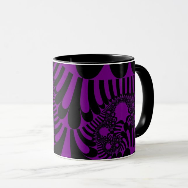 Mug Humeur violette et noire (Devant droit)