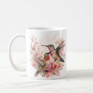Mug Humming Bird with Flowers
