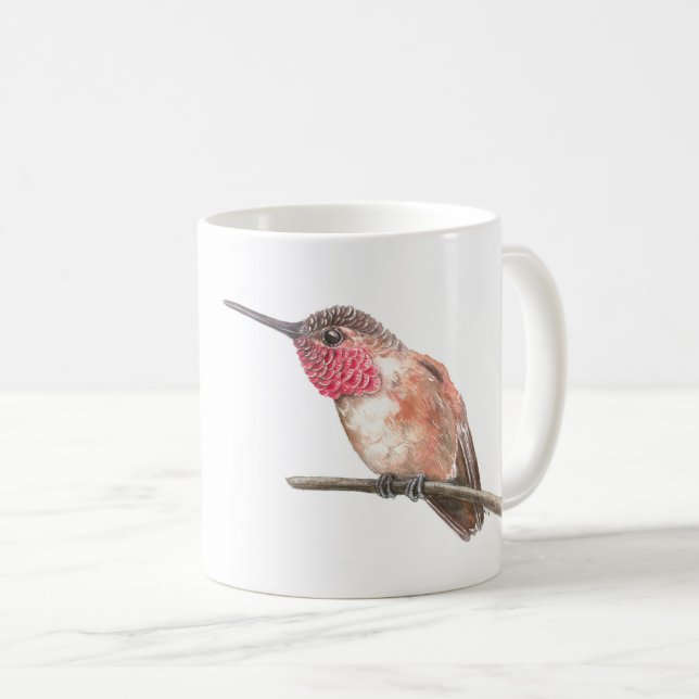 Mug Hummingbird watercolor (Devant droit)