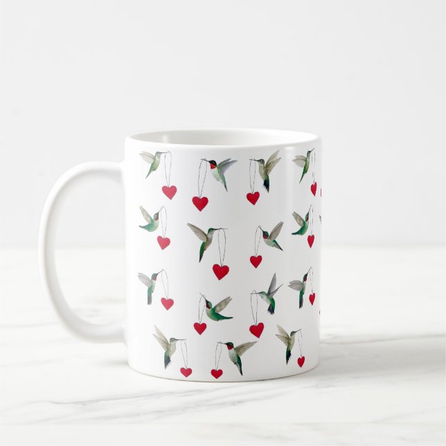 Mug Hummingbirds Valentine's Day (Gauche)