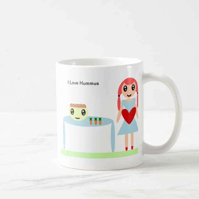 Mug Hummus Love "I love hummus" (Droite)