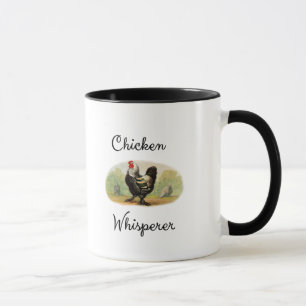 Mug Humoristique drôle de coq d'antiquité de Whisperer