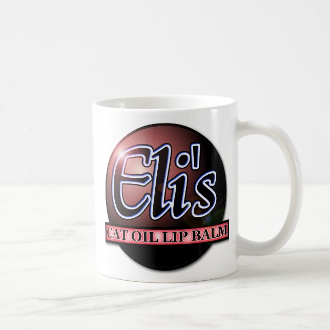 Mug humoristique sur le baume à lèvres "Eli's Cat  (Droite)