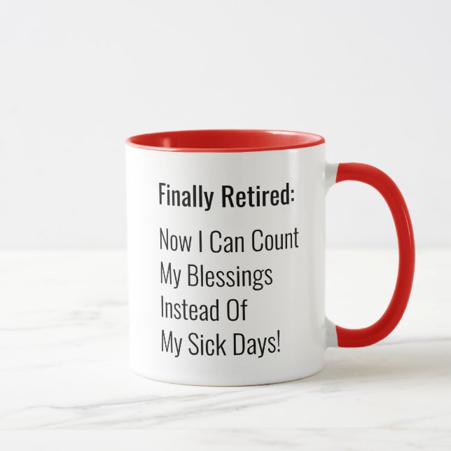 Mug Humour à la retraite (Droite)