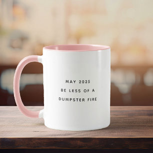 Mug Humour amusant Devis Dumpster Fire Funny Café