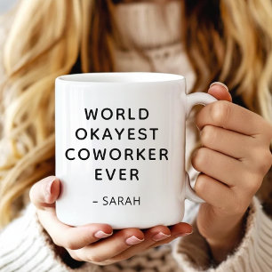 Mug Humour Amusant Monde Collègue le Moins Bon Écritur