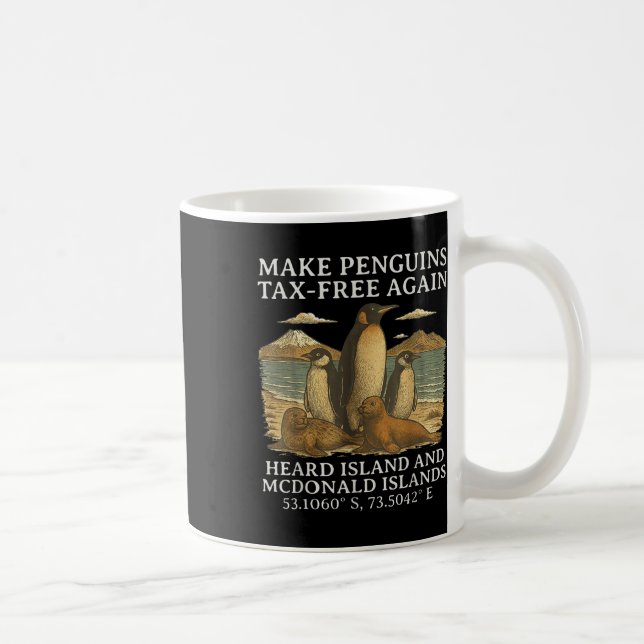 Mug Humour amusant Pingouin Sarcastique rendre le ping (Droite)