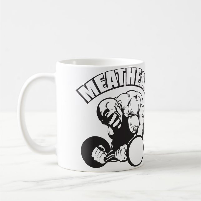 Mug humour "Body building" - MEATHEAD (Gauche)