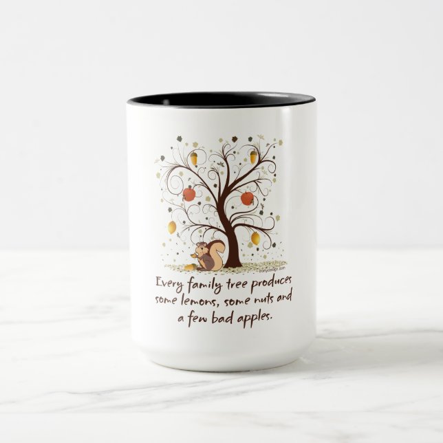 Mug Humour d'arbre généalogique (Centre)