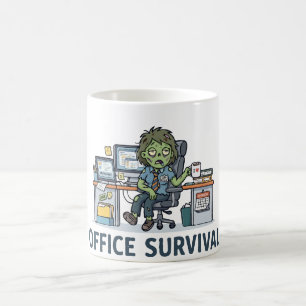 Mug Humour de bureau amusant "Survie Au Bureau" Humour