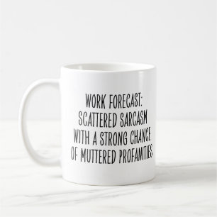 Mug Humour de bureau drôle Sarcasme Gros mots Collègue