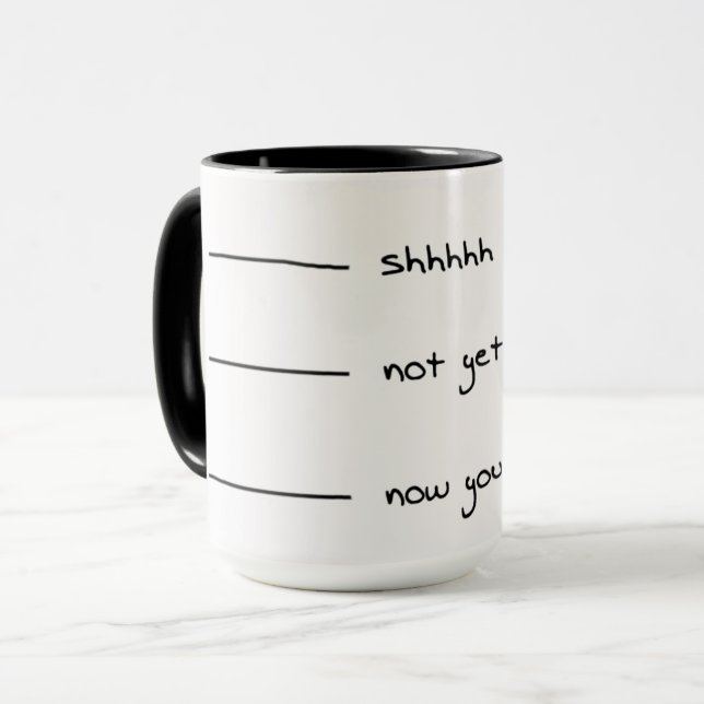 Mug humour de café (Devant gauche)