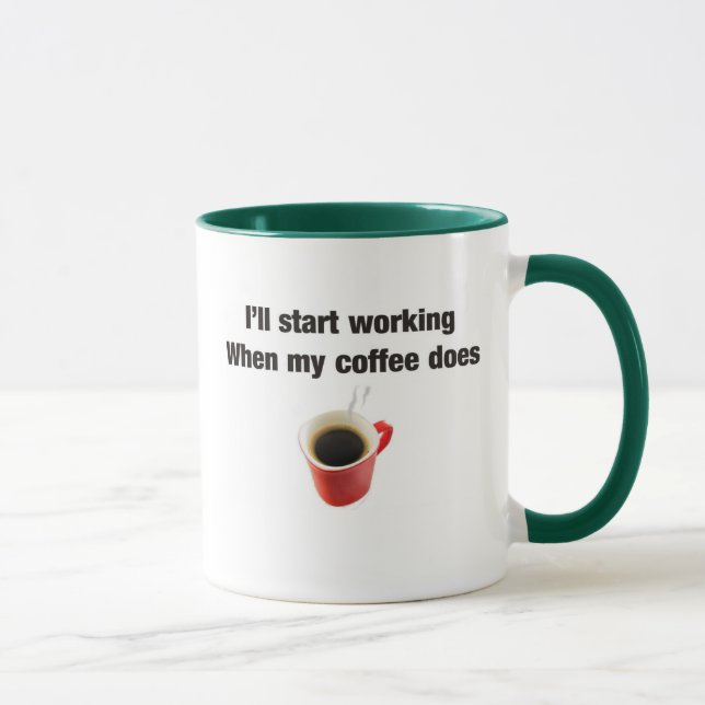 Mug Humour de café pour le lieu de travail (Droite)