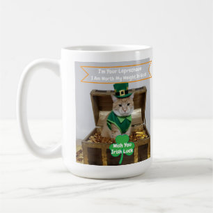 Mug Humour de chat pour la Saint-Patrick
