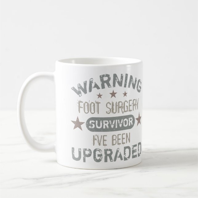 Mug Humour de chirurgie des pieds amélioré (Gauche)