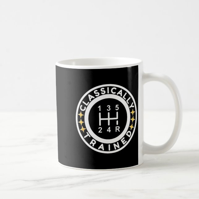 Mug Humour de conduite de voiture manuelle entraînée d (Droite)
