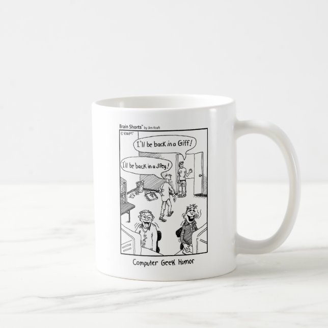 Mug "Humour de geek" par JIM Papier d'emballage (Droite)