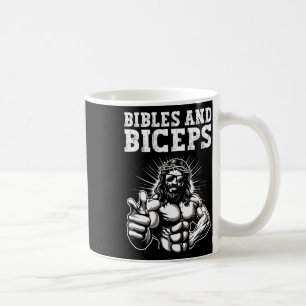 Mug Humour de gym musculation fitness Bibles et biceps