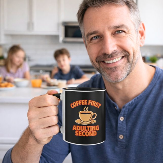 Mug Humour de la deuxième citation du café (Créateur téléchargé)
