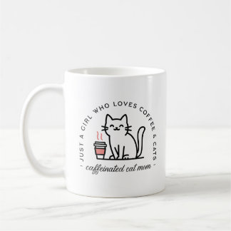 Mug Humour de maman de chat et accro au café