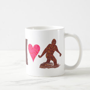 Mug Humour de marche de Bigfoot de coeur de Z Bigfoot