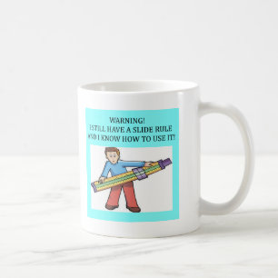 Mug humour de maths de règle à calcul