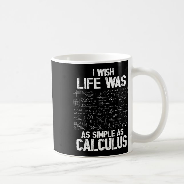 Mug Humour de maths drôle, Blague de calcul, Je souhai (Droite)