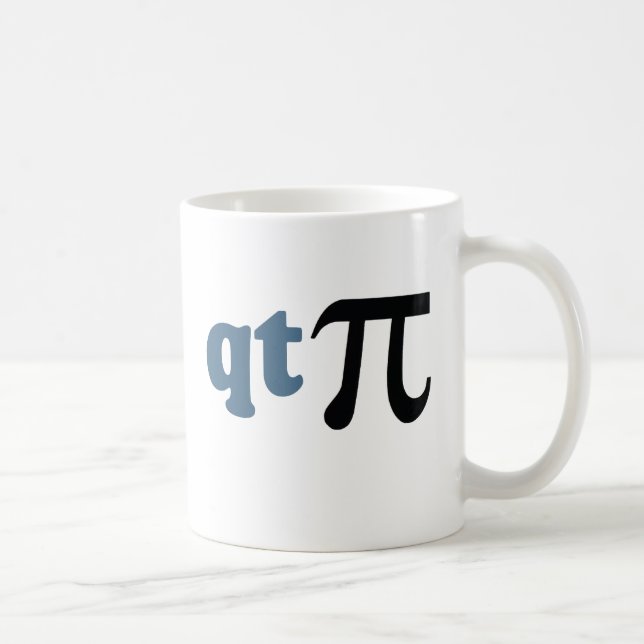 Mug Humour de maths - pièce en t mignonne pi (Droite)