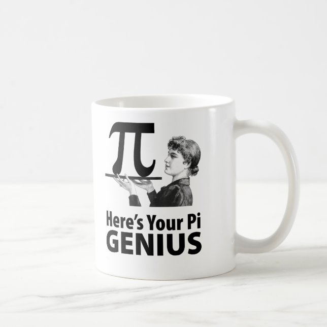 Mug Humour de nombre de pi (Droite)