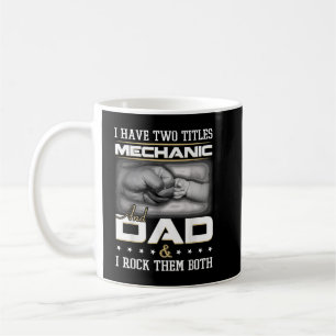 Mug Humour de père mécanicien Citation conception vête