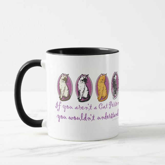Mug Humour de personne de chat (Gauche)