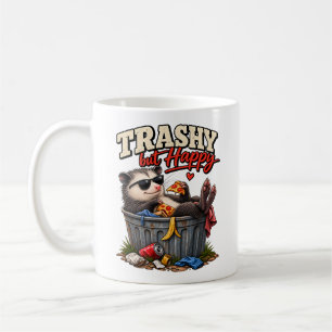 Mug Humour de Raton Laveur Drôle mais Heureux