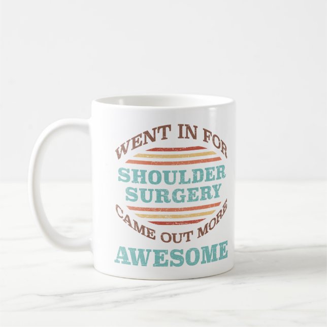 Mug Humour de récupération de chirurgie de l'épaule (Gauche)