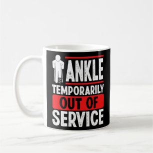 Mug Humour de récupération de l'ankle cassé Guerrier d