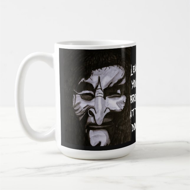 MUG HUMOUR D'HALLOWEEN SORCIÈRE EFFRAYANTE  (Gauche)