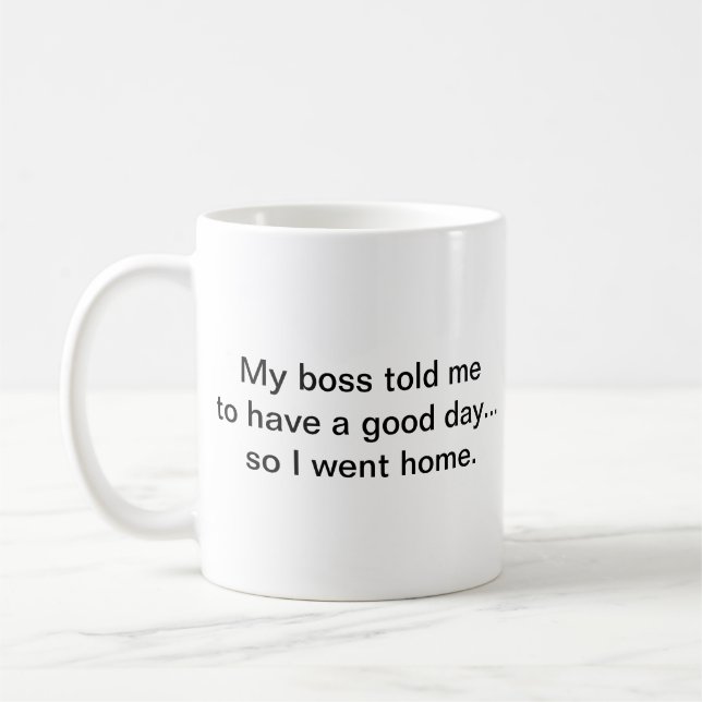 Mug Humour drôle Coworkers de sarcasme simple personna (Gauche)