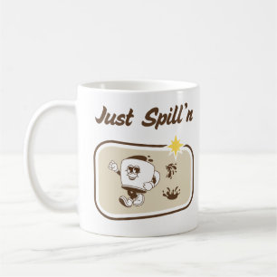 Mug Humour drôle de citation juste renversé café dessi