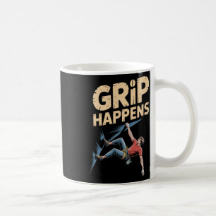 Mug Humour drôle d'escalade de bloc Poignée se produit
