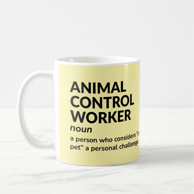 Mug Humour du travailleur de la lutte animale (Gauche)