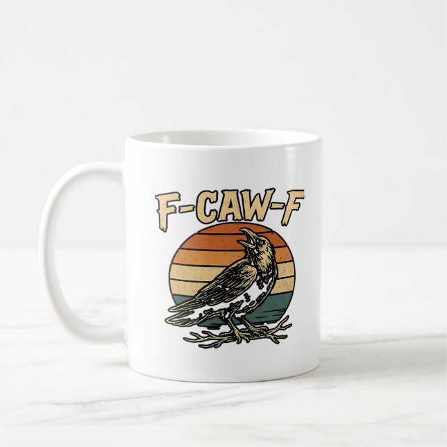 Mug Humour gothique F Croassement F Style créatif de c (Gauche)