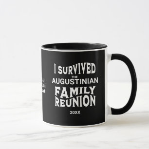 Mug Humour I Survived Famille Réunion Personnalisée