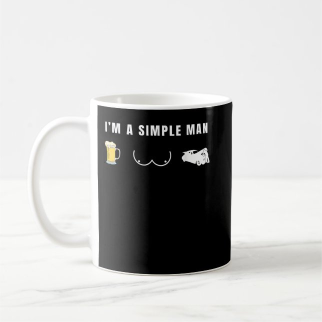 Mug Humour mécanique amusant pour hommes (Gauche)