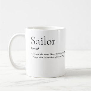 Mug Humour nautique : la vraie définition du marin