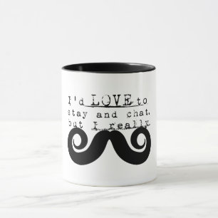 Mug Humour Noir Drôle Je Moustache