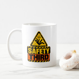 Mug Humour sarcastique de commerçant Sécurité troisièm