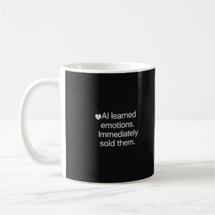 Mug Humour Sombre IA Crypto Citation Design Minimalist
