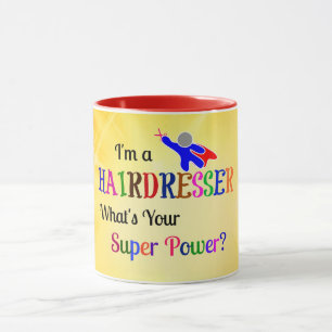 Mug Humour super puissance du coiffeur