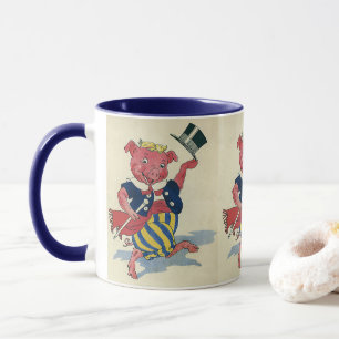 Mug Humour vintage, Jolie Danse De Cochon Danses