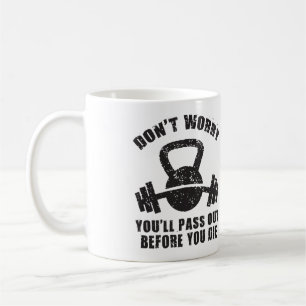 Mug Humour WOD - Passe Avant De Mourir. Fitness drôle